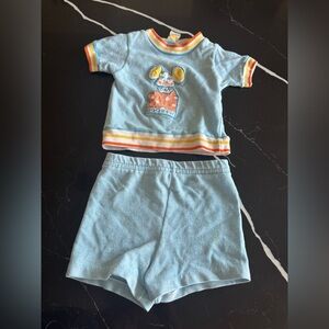 Carter's Blue and Orange Baby Outfit
